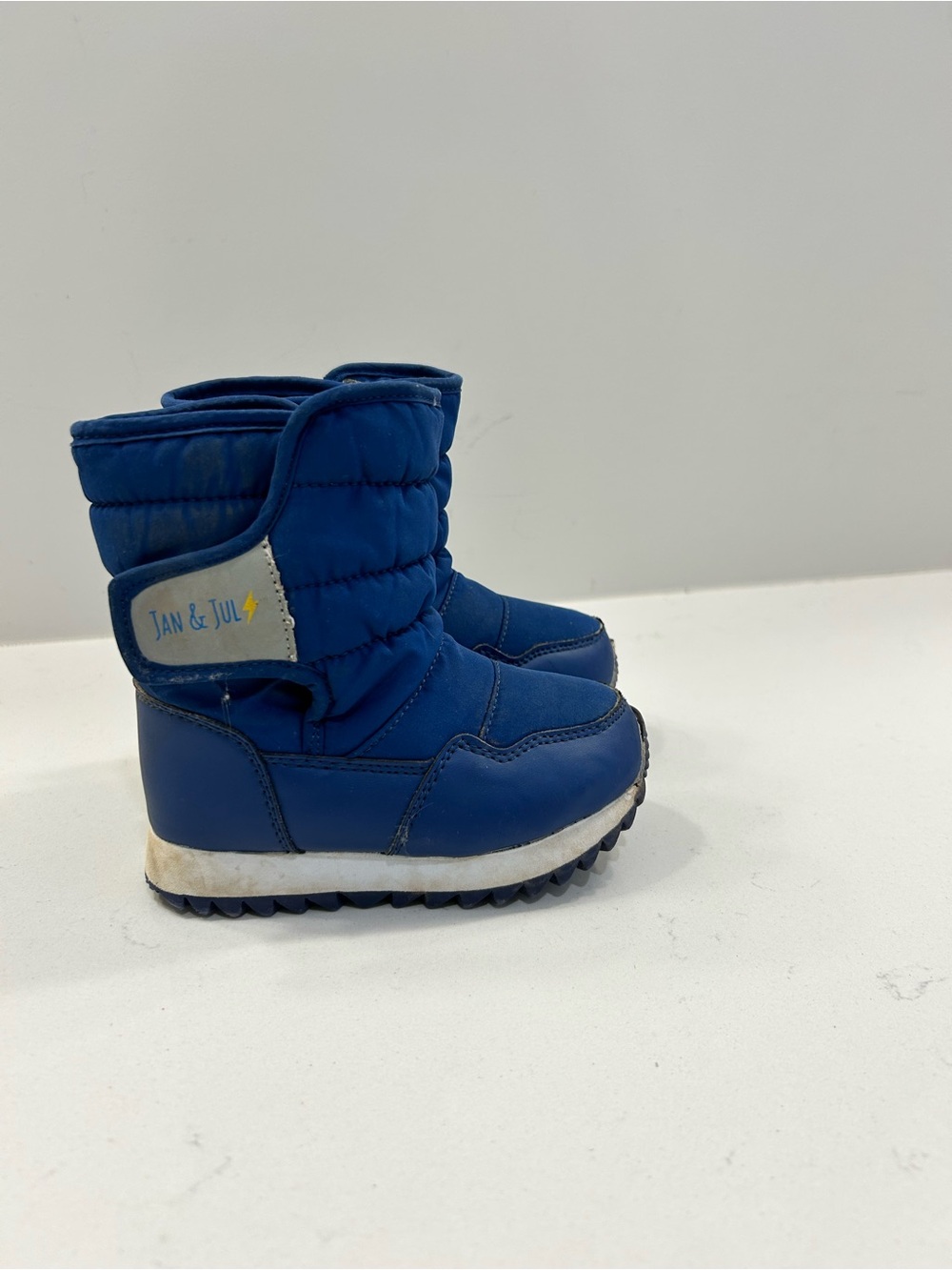 Jan & Jul Toasty-Dry Puffy Winter Boots (Blue, Toddler Size 6.5)